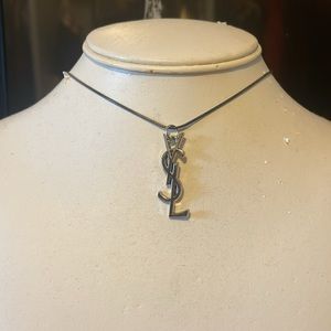 YSL Zipper Charm Necklace.